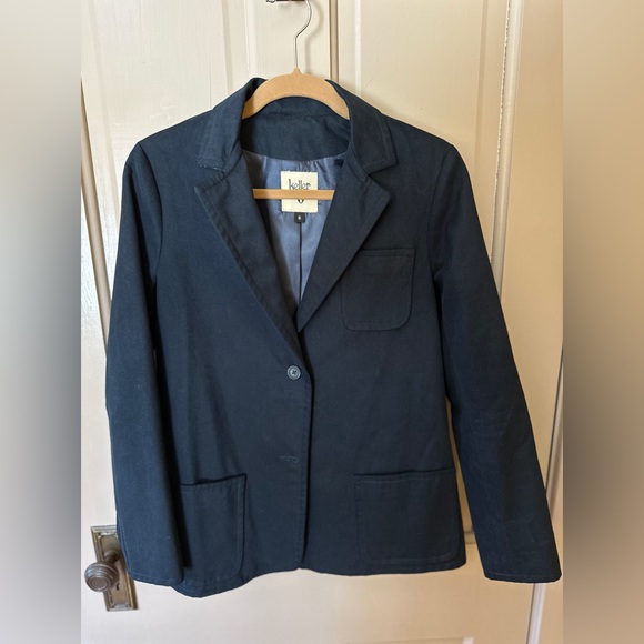 Brushed cotton soft blazer - Picture 1 of 4